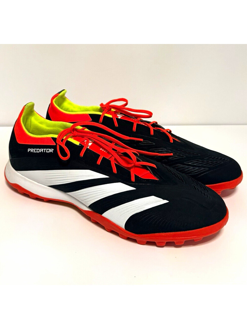 adidas Predator 24 Elite TF Turf Soccer Cleats Menโs 13 IG7731 Black Red
